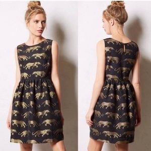 Anthropologie Panther Dress